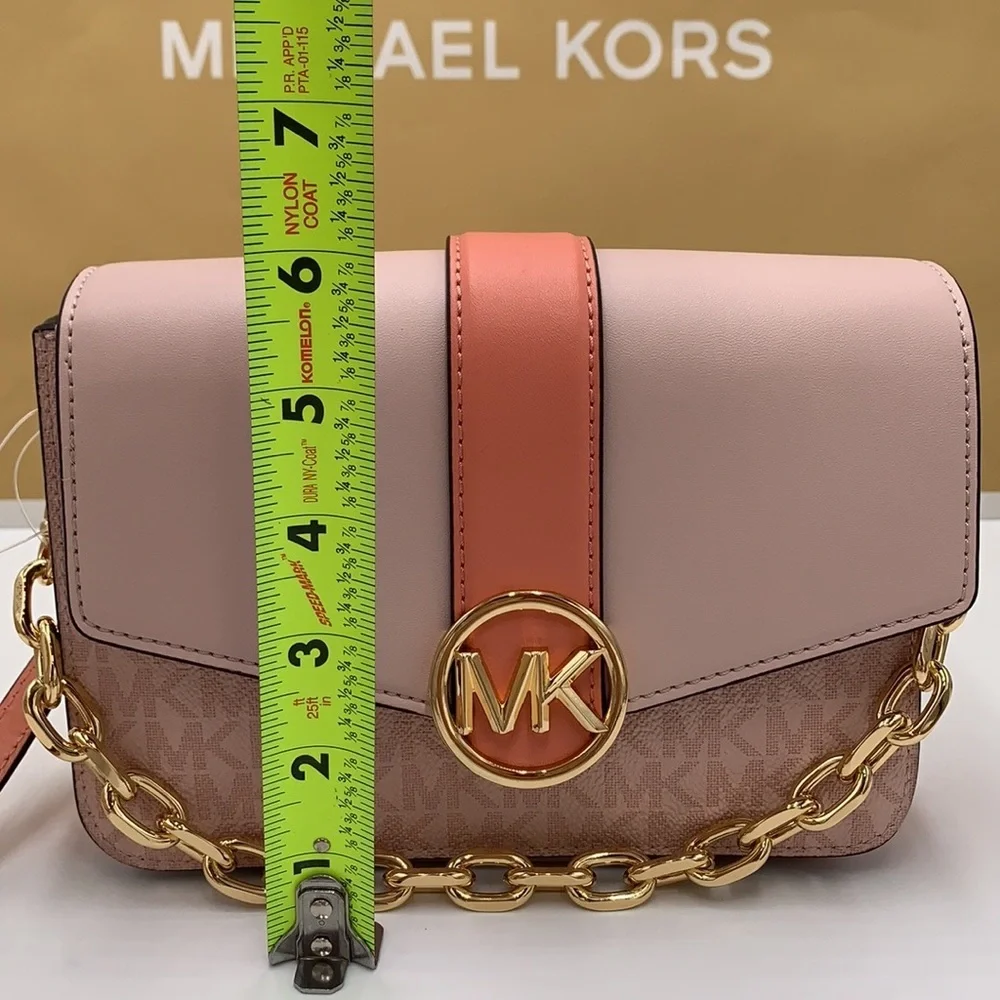 MICHAEL KORS CARMEN SMALL FLAP XBODY SHERBERT MULTI COLOR